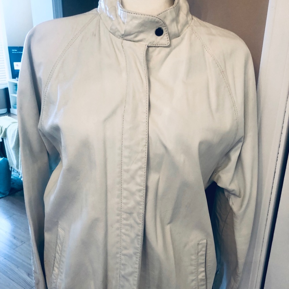1980s white leather